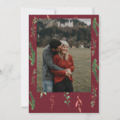 Uitnodiging voor kerstmis Wreated Baby shower (Achterkant)