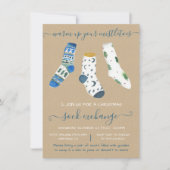 Uitnodiging voor kerstsokruilfeest (Voorkant)