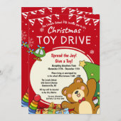 Uitnodiging voor kerstSpeelgoed (Voorkant / Achterkant)