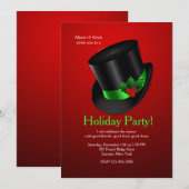 Uitnodiging voor kersttop (Voorkant / Achterkant)