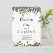 Uitnodiging voor kerstvakantie (Staand voorkant)