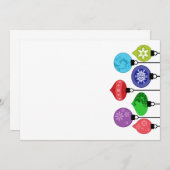 Uitnodiging voor kerstversiering (Voorkant / Achterkant)