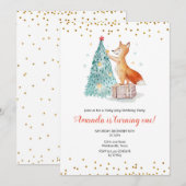 Uitnodiging voor kerstviering (Voorkant / Achterkant)