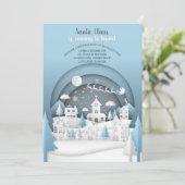 Uitnodiging voor kerstviering (Staand voorkant)