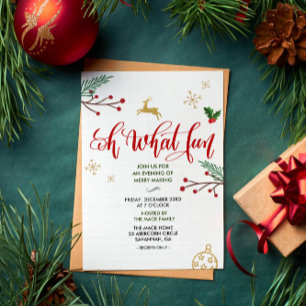 Uitnodiging voor kerstwinterfeestdag