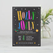 Uitnodiging voor kerstwinterfeestdag (Staand voorkant)