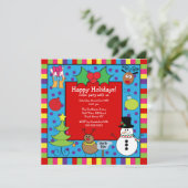 Uitnodiging voor Kinder feestdag (Staand voorkant)