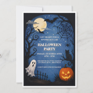 Uitnodiging voor kinder Halloweenfeestje