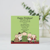 Uitnodiging voor Kinder kerstfeestdagen (Staand voorkant)