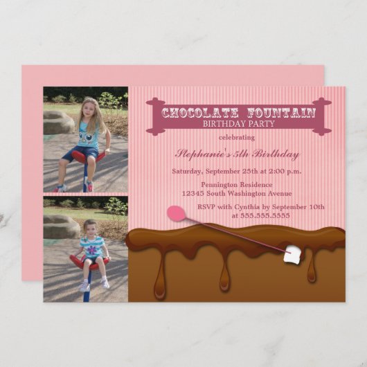 Uitnodiging voor kinderen van de oprichters van ch (Voorkant / Achterkant)