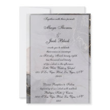 Uitnodiging voor klassieke bruiloft