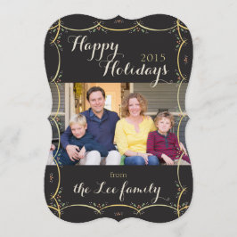 Uitnodiging voor klassieke vintage feestdagen