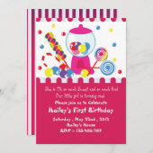 Uitnodiging voor kleine Snoepjes (Voorkant / Achterkant)