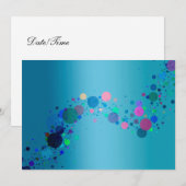 uitnodiging voor kleurrijke spots (Voorkant / Achterkant)