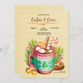 Uitnodiging voor Koekjes en Cacao (Voorkant / Achterkant)