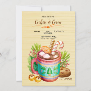 Uitnodiging voor koekjes en cacaodrank