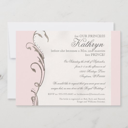 Uitnodiging voor koninginnenweddenschappen (Voorkant)