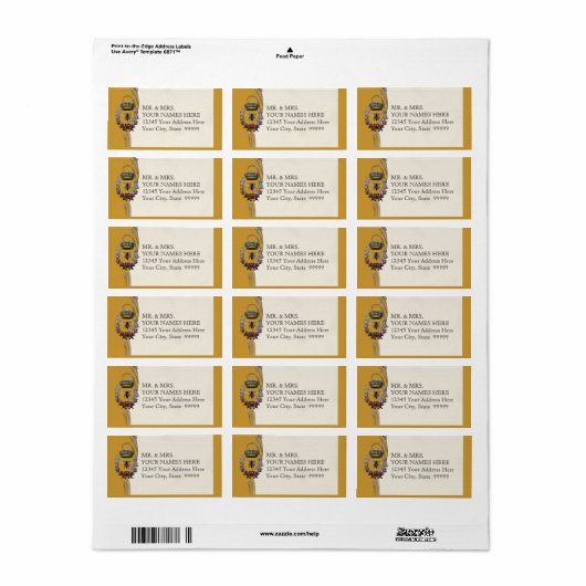 Uitnodiging voor koninginnenweddenschappen etiket (Full Sheet)