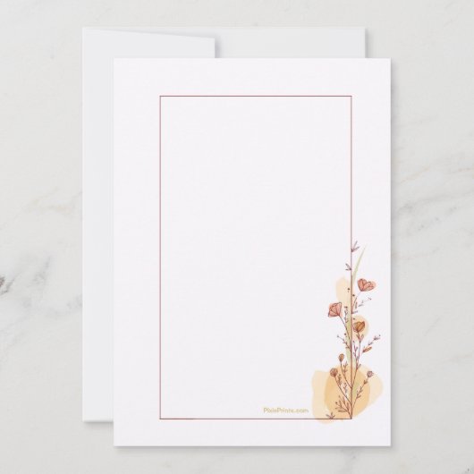 Uitnodiging voor koppelbad in lijst (Achterkant)