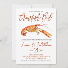 Uitnodiging voor kreeftenkokkelbruiloft