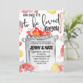 Uitnodiging voor Kreeftfeest Verlovingsfeest (Staand voorkant)