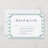 Uitnodiging voor kustbruiloft RSVP (Voorkant)