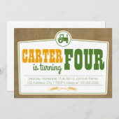 uitnodiging voor landentractoren (Voorkant / Achterkant)