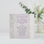 Uitnodiging voor Lavender Torn Edge (Staand voorkant)