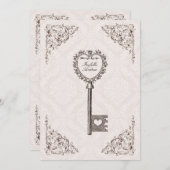 Uitnodiging voor  liefdesbruiloft #V1 (Voorkant / Achterkant)