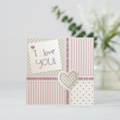 Uitnodiging voor lieve hart (Staand voorkant)