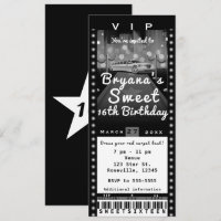 Uitnodiging voor Limo in City Black & White Feest