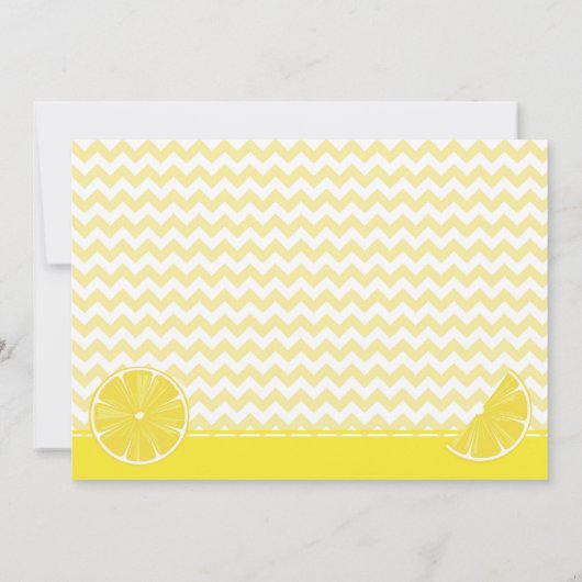 Uitnodiging voor limonade verjaardagsfeestje (Achterkant)