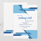 Uitnodiging voor links/rechts blues (Voorkant / Achterkant)