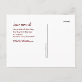 Uitnodiging voor Lion Post Kaart (Achterkant)