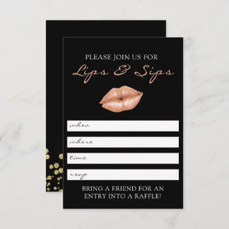 Uitnodiging voor Lips en Sips Lipsense Party