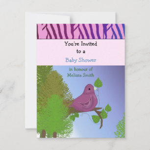 Uitnodiging voor Little Birdie baby shower