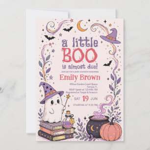 Uitnodiging voor Little Boo Halloween Baby Shower