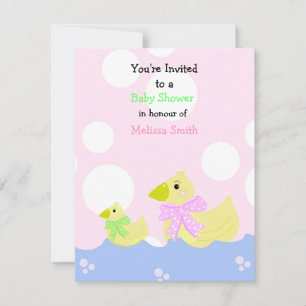 Uitnodiging voor Little Duck Baby Shower