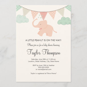 Uitnodiging voor Little Peanut Baby Shower