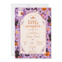 Uitnodiging voor Little Pumpkin Baby Shower