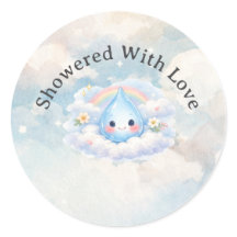 Uitnodiging voor Little Raindrop on the Way Baby S