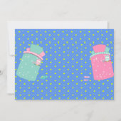 Uitnodiging voor logeerpartij Slaapfeest verjaarda (Achterkant)