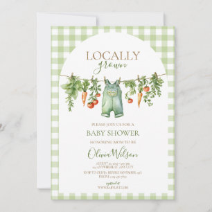 Uitnodiging voor lokaal geteeld Baby shower