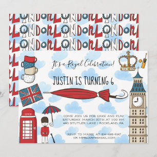 Uitnodiging voor Londen Calling-feestje