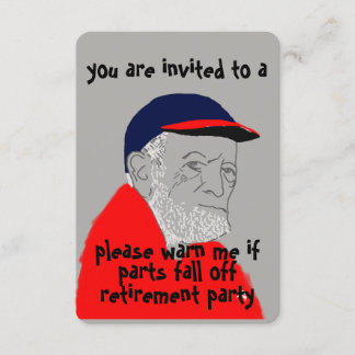 Uitnodiging voor mannelijke aftredingspartij