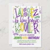 Uitnodiging voor Mardi Gras-viering (Voorkant)