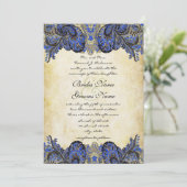 Uitnodiging voor marinescheepvaart en gouden paisl (Staand voorkant)