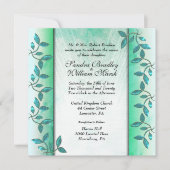 Uitnodiging voor marmer en wijnbruiloft (Voorkant)