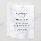 Uitnodiging voor marmer Wedding (Voorkant)