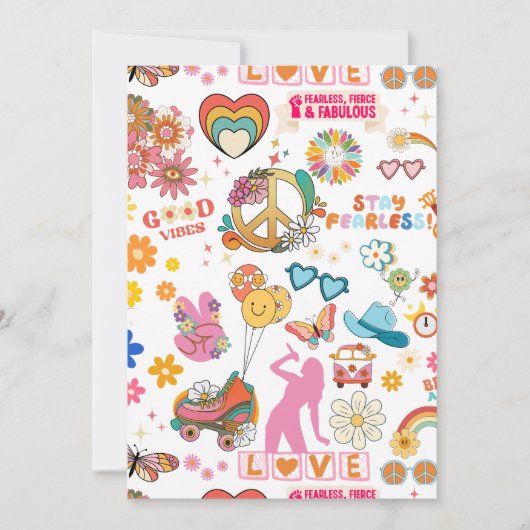 Uitnodiging voor meisjes: Swiftie-geïnspireerd (Voorkant)